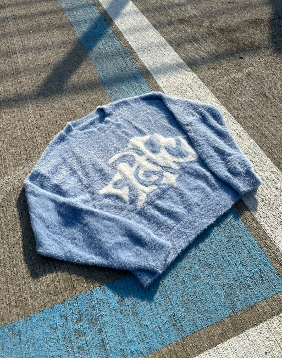 Knitwear 7HC mohair bleu