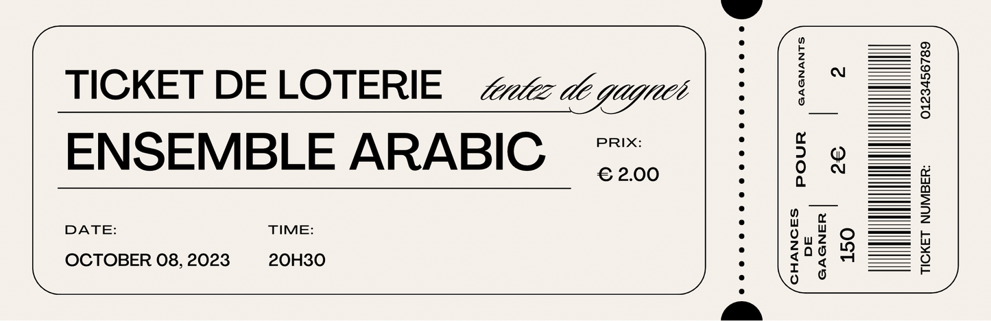 Loterie : Ensembles Arabic