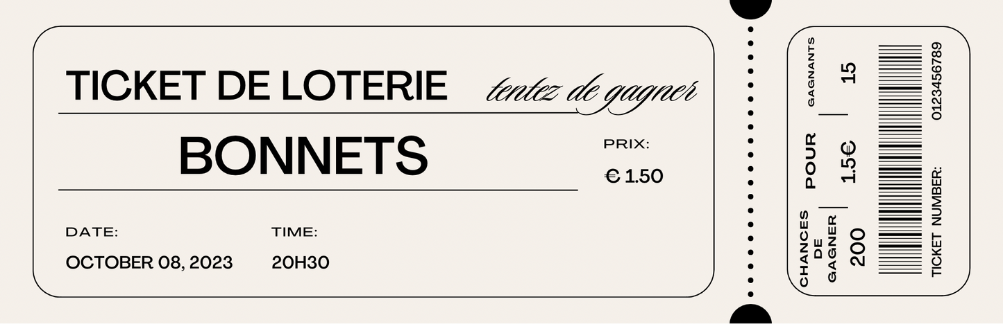Loterie : Bonnets