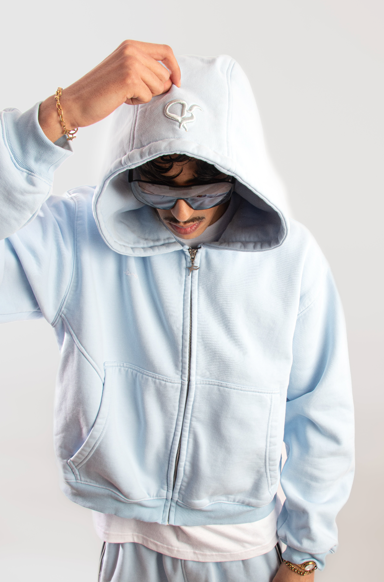 Essential Zip Bleu