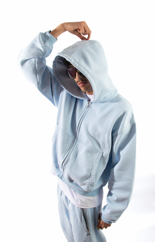 Essential Zip Bleu
