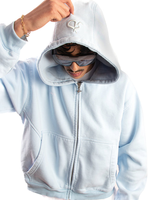 Essential Zip Bleu